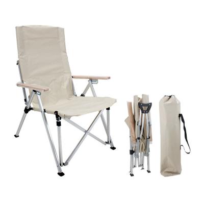 China Ergonomic Design High Back Folding Beach Chairs Carry Bag For Outdoor Camping for sale