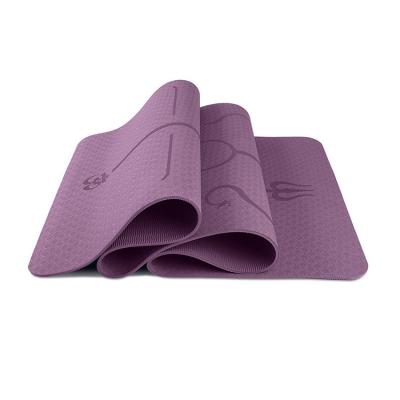 China Custom Good Gym Exercise Design Organic Recycled Folding Eco - Friendly Wholesale Price Best Anti - Slip Non Slip Foldable Tape Yoga Mat for sale