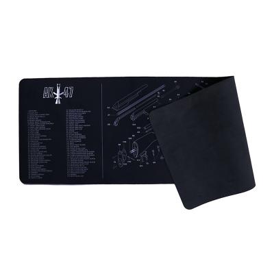 China Non-slip large size blank sublimation printed gaming black mouse pad for sale