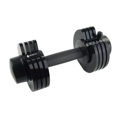 China Grip Anti-Slip Strength Dumbbell Metal Plated Fitness Weight Training Equipment 25 Pound Adjustable Dumbbell for sale