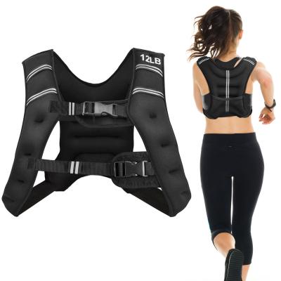 China Bodybiulding Adjustable Workout Weighted Vest For Workout Fitness Strength Training Vest for sale