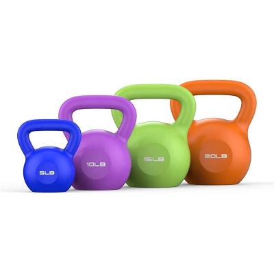 China Popular Used Vinyl Coated Rubber Kettlebells Great Bottom For Body Workout And Strength Training for sale