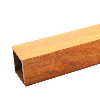 China Waterproof easy to install wpc interior timber partition wood tube log for sale