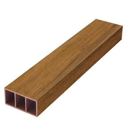 China Waterproof Rot-Resistant Outdoor Easy Install External wpc Decor Timber Tube Plastic Malaysian Recycled Liner for sale