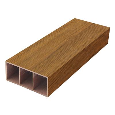 China Waterproof hot sale WPC beam, wooden rafter /hollow timber tube for pergola, indoor and outdoor decoration for sale