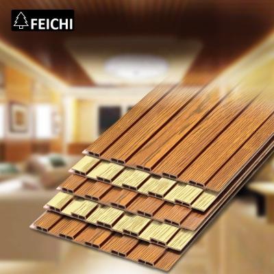 China Waterproof eco waterproof WPC wall panel plastic composite ceiling and wood cladding wpc panel wall wood for interior decoration for sale