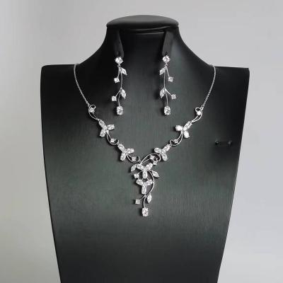 China Dubai D.C.A. TRENDY Bridal Zircon Jewelry Necklace Nigeria Saudi Arabia Luxury Fashion Wedding Accessories Jewelry Sets for sale