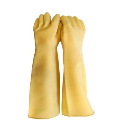 China Comfortable Good Household Gloves Standard Company Nam Long Non-Protein Natural Household Rubber Gloves for sale