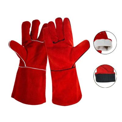 China Wholesale Durable Welding Gloves Factory Heavy Duty Welding Gloves Scare Split Leather for sale