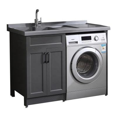 China Modern Hot Sale Washing Machine Bathroom Vanity Wash Cabinet for sale