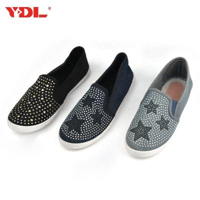 China Factory Wholesale Custom Slip On Women Canvas Shoes Fashion Ladies Casual Shoes Oem Odm for sale