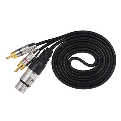 China Multimedia factory specializing in producing RCA to XLR adapter cable male to female for sale