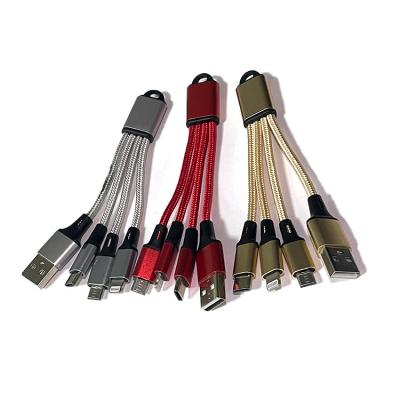 China High Quality Long Data Transmission Lifespan 3 in 1 Data Usb Fast Charging Data Cable for sale