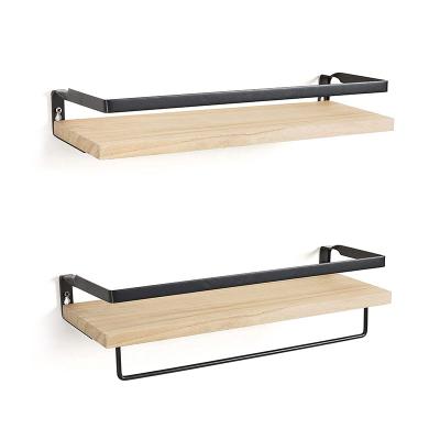 China (Others)Adjustable Floating Shelves Storage Wall Mounted Shelves For Kitchen Bathroom Set Of 2 Wooden Corner Shelf For Kitchen for sale