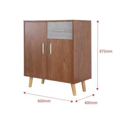 China (Other) Hot Selling Adjustable Ready To Gather Modern Wood Storage Cabinet With Doors And Drawers Knock Down Storage Cabinet For Living Room for sale