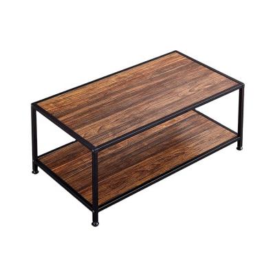 China Wholesale Adjustable Industrial Design Furniture Easy Assembly Living Room Rustic Brown(Other) Coffee Table for sale