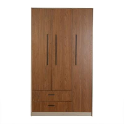 China Modern Modern MCF Three Doors Wardrobe Unit With Two Drawers - Model MCWBE002MBN for sale