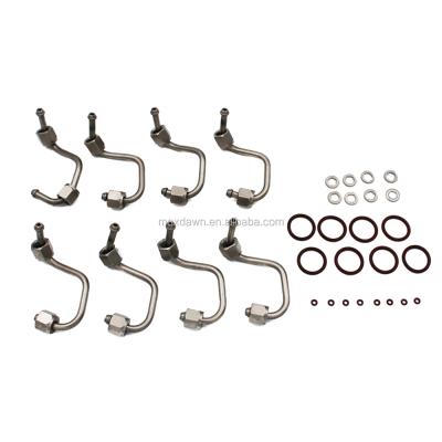 China Seamless Steel For 6.4L Ford Powerstroke Fuel Injector Install Kit With Injector Line Set Of 8 for sale