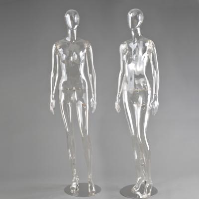 China Wholesale Recycled Clear Transparent Plastic PC Full Body Female Mannequins For Sale for sale