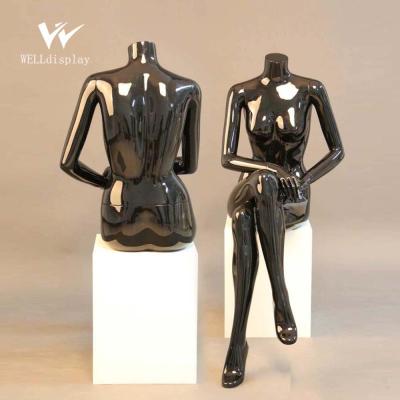 China High Quality Cheap Abstract Sitting Poses Sitting Full Female Mannequin, Women Mannequin, Hot Faceless Mannequin for sale