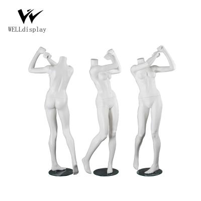 China Golf Plus Size Show Sports Woman Headless Female Mannequin Display for sale