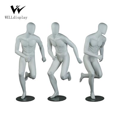 China Cheap Sports Fitness Fiberglass Waist Working Male Mannequins More Sports for sale