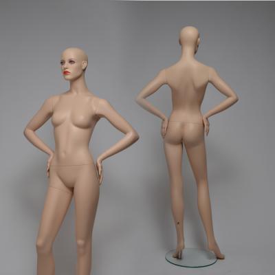 China Abstract Skin Color Female Cheap Full Body Female Mannequin For Clothes Window Display for sale