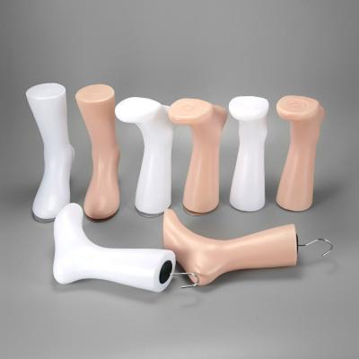 China Plastic Foot Display Foot Socks Forms Show Ankle Mannequin Foot Forms For Socks Shoe Display for sale