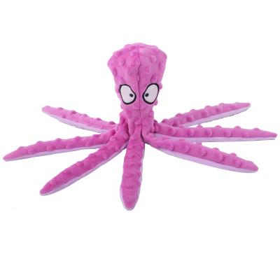 China Pet The New Pet Plush Toy Octopus Skin Bite Shell Dog Toy Octopus Cat And Stored Resistant Voice Supplies Dog Supplies Pet Squeak Toys for sale