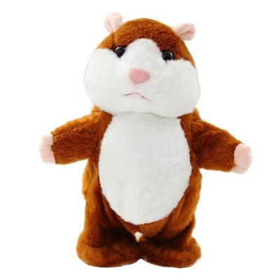 China Gift Repeat What You Say Funny Kids Stuffed Toys Talking Interactive Record Plush Toys For Gift Cute Happy Talking Hamster Plush Toy for sale