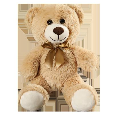 China Teddy Bear Plush Toy 7 Colors 35cm Teddy Bear Party Decorations With Ribbon Cute Silk Pink Teddy Bear Plush Toy for sale