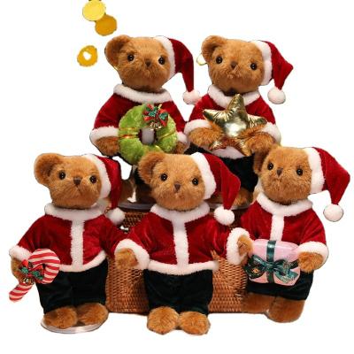 China Wholesale High Quality 32cm Joint Movable Cute Plush Toy Christmas Teddy Bear Christmas Teddy Bear Toys Christmas Gifts Christmas Teddy Bear for sale