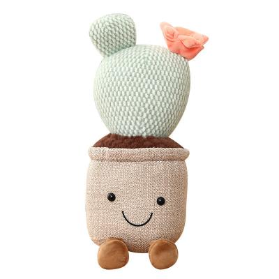 China Wholesale Potted Toy Gift Stuffed Plush Toys Dormitory Decorations Desk Accessories Spot New Custom Cactus Plants for sale