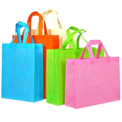 China Sustainable Eco Friendly Reusable Nonwoven Bags Advertising Bags Custom Handbag Folding Shopping Bags for sale