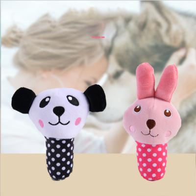 China Factory direct sales viable cartoon pet molars dog cat toy supplies plush toy panda pig rabbit vocal variety for sale