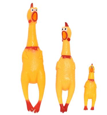 China Squeaky Squeaky Chicken Pet Squeaky Pet Chew Toy Eco-Friendly Sustainable Chicken S/M/L Three Size for sale