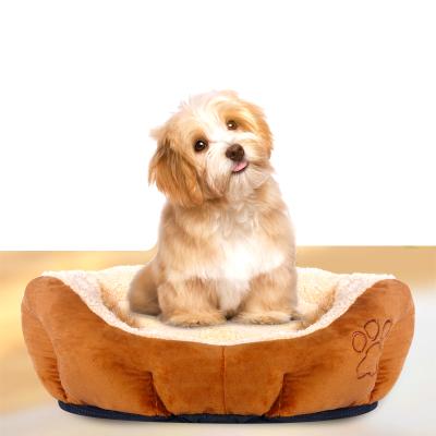 China Luxury Soft Comfy Pet Bed Accessories Pet Viable Cushion Pet Beds For Dogs Cats Bed Making for sale