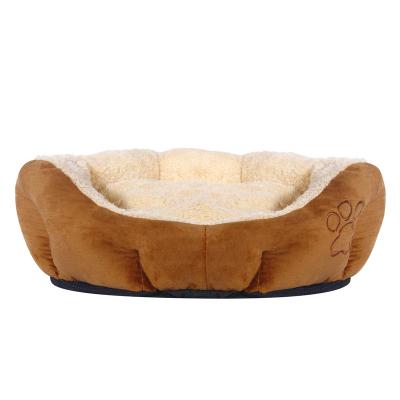 China 2020 New Design Dog Bed Pet Cushion Sustainable Luxury Soft Comfortable Pet Beds For Dogs Cats for sale