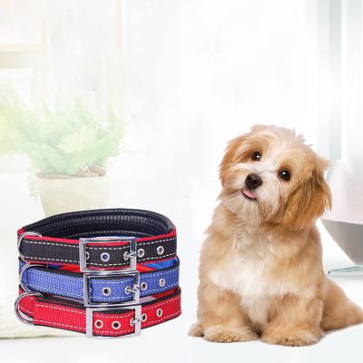 China Viable Pet Accessories Refine Soft Nylon Pet Collar Dog Training Collar For Dogs COLLARS Brand Customized Logo Outdoor 1.5*44CM 2.0*50CM for sale