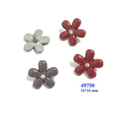 China Colorful Shoe Buckle Shoe Clips Flower Shape Metal Women Shoe Buckles Decoration for sale