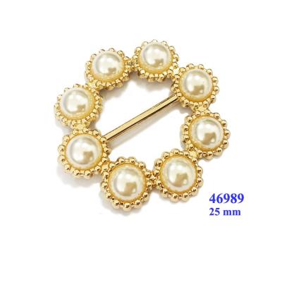 China Interesting Shoe Buckle Design Women Shoe Accessories Metal Bead Pin Buckles Decoration for sale