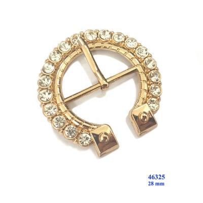 China Shoe Buckle Gold Shoe Decoration Accessories Metal Ladies Shoe Buckles Ornament for sale