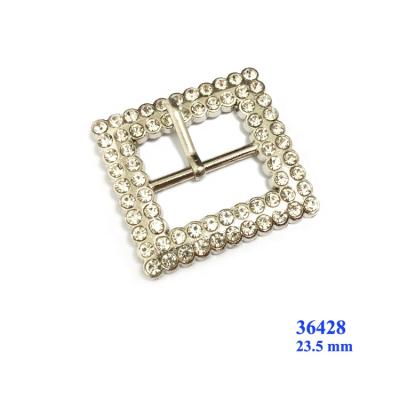 China Square Shoe Buckle Fancy Shape Diamonds Metal Pin Buckles For Ladies Shoe for sale