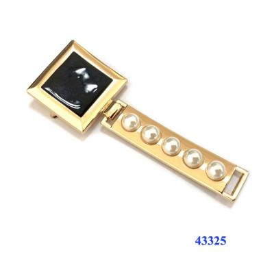 China Popular Chain Ladies Shoe Buckle Metal Sandal Buckles Zinc Alloy Accessories for sale