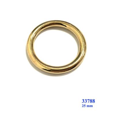 China Shoe Accessories Nickel Free Decorative Bag Accessories Metal Round Rings Buckle 25 Mm for sale