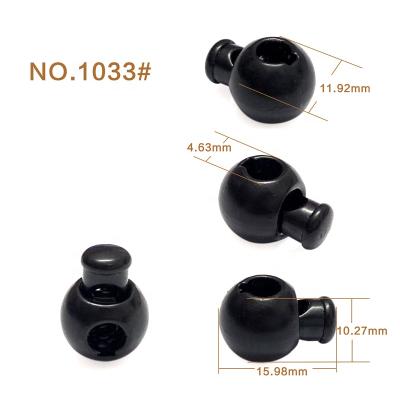 China Fashion Metal Spring Rope Lock Stopper Nickel Free Decoration In Ball Shape for sale