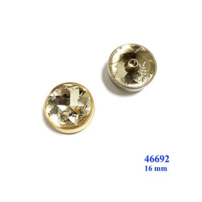 China Shoe Buckle Round Diamond Metal Rivets For Shoes 16 Mm for sale