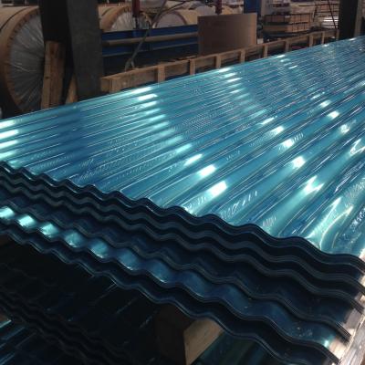 China Exposed Fastener 12 ft Aluminum Roofing Sheet Panel White / Blue ISO 9001 Approval for sale