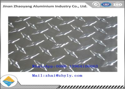 China 3003 H14 Ribbed Aluminum Sheet  / Aluminum Tread Plate For Refrigerator / Solar Air Conditioner for sale