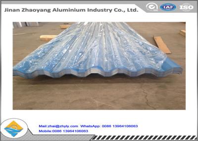 China Color Coated Corrugated Aluminum Sheet / Zinc Aluminum Roofing Sheet 0.8mm Thickness for sale